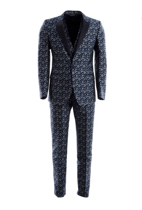 Dolce & Gabbana Men Stars 3 Pieces 1 Button Suit - Image 1