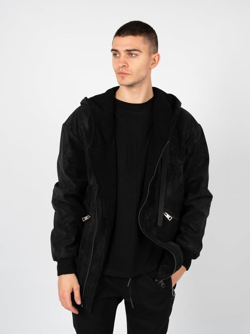 La Haine Inside Us Jacke LM077 Herren schwarz - Image 3