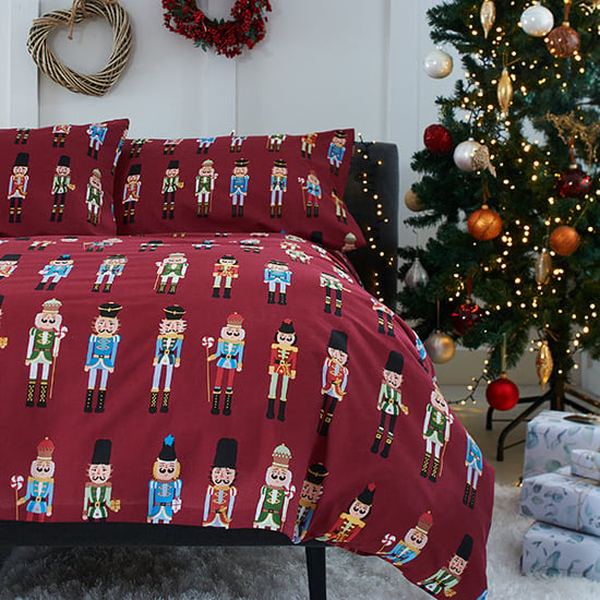 Deyongs Soldier Red Duvet Set Double Size Red