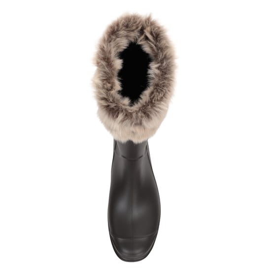 Mountain Warehouse Womens/Ladies Faux Fur Lined Wellington Boots (Beige)