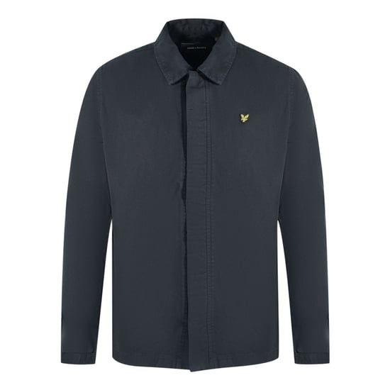 Lyle & Scott Washed Drill Schwarzes Überhemd Jacke - Image 1