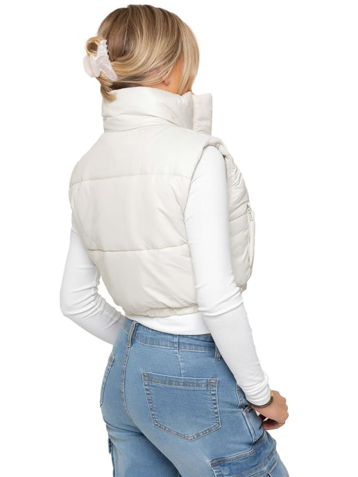 Enzo | Womens Puffer Gilet Jacke - Image 3