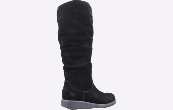 Hush Puppies Lucinda Damenstiefel Aus Schwarzem Wildleder - Image 3
