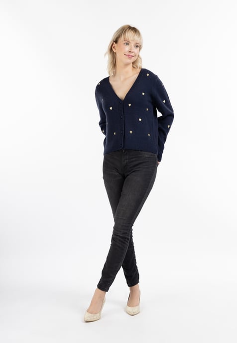Mymo Strickjacke Damen Marine - Image 2