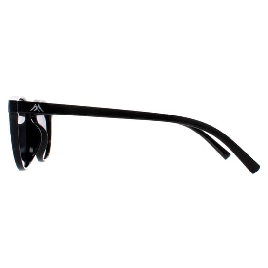 Montana Round Unisex Shiny Black Smoke Polarized MP75