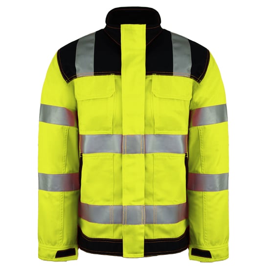 Dickies High Visibiliy Herren gelbe Arbeiten Jacke - Image 1