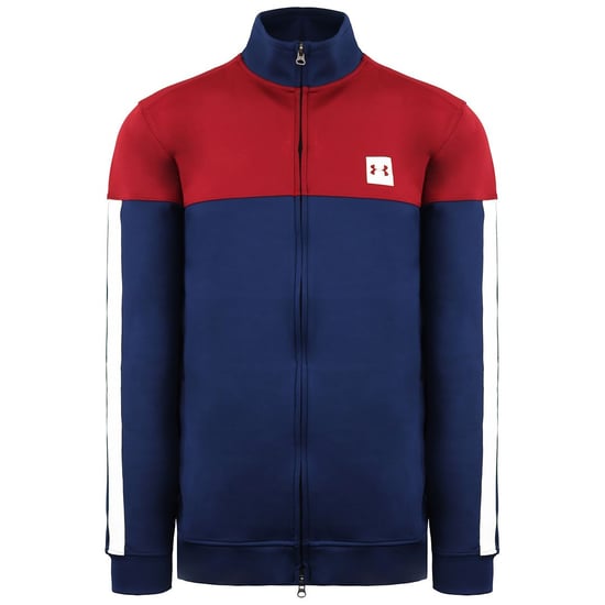 Under Armour Sportstyle Trainingsjacke für Herren, Marineblau/Burgund - Image 2