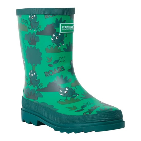 Regatta - Kinder Gummistiefel "Mudplay II", Stompy der Dinosaurier (Grün) - Image 3