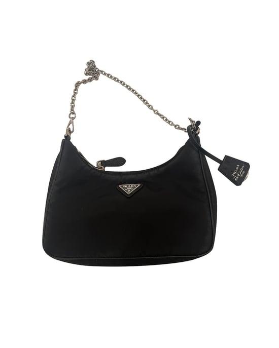 Prada Re-Edition 2005 Re-Nylon Mini Bag aus schwarzem Nylon - Image 6