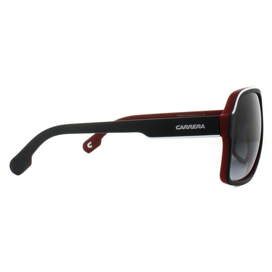 Carrera Aviator Unisex Schwarz Weiß Rot Dunkelgrau Gradient Sonnenbrille - Image 4