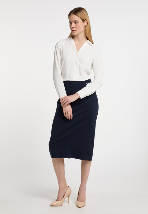 Dreimaster Strickrock Damen Marine - Image 4