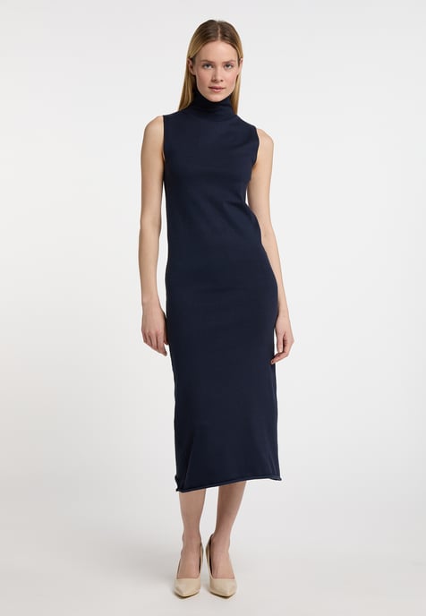 Dreimaster Strickkleid Damen Marine - Image 4