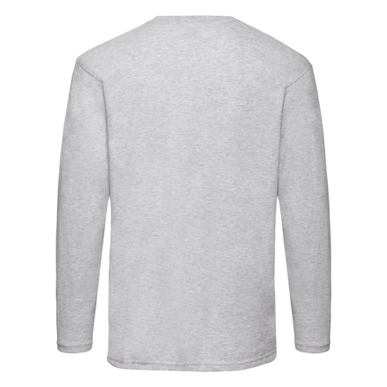 Fruit of the Loom - "Valueweight" T-Shirt für Herren Langärmlig (Grau meliert) - Image 2