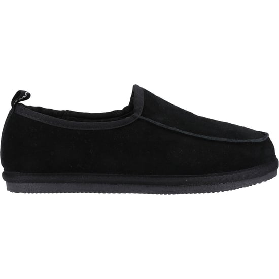 Hush Puppies Charles Wildleder Herren Schwarz Pantoffeln - Image 5