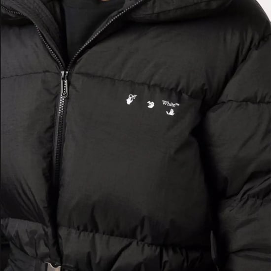 Off-White Tuc Detail Puffer Black Down Jacket