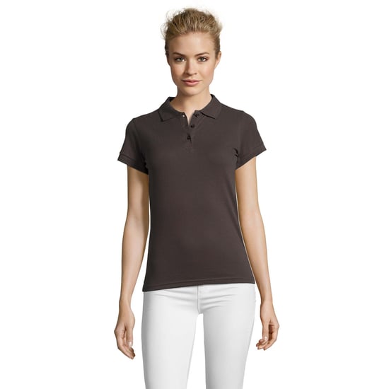 SOLS Womens/Ladies Perfect Pique Short Sleeve Polo Shirt (Dunkelgrau) - Image 4