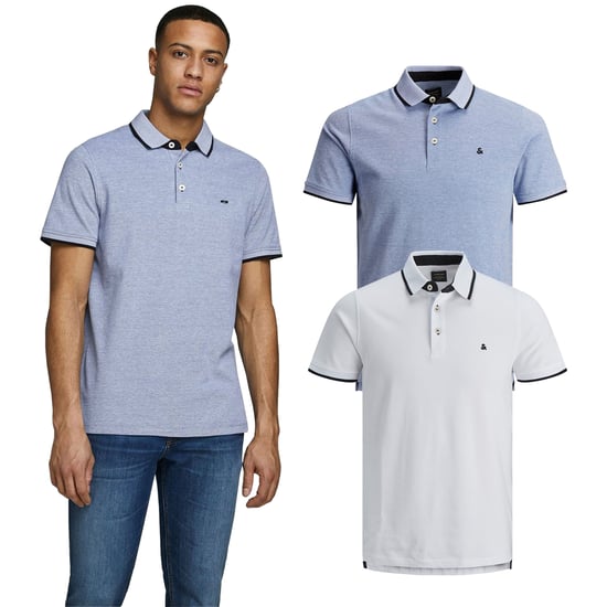JACK & JONES men's multi-pack classic polo pique short-sleeved T-shirt, 2-pack