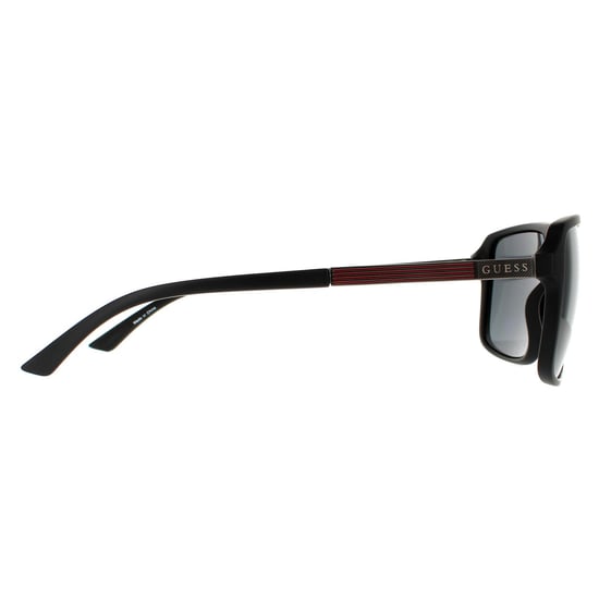 Guess Square Unisex Matte Black Smoke Grey Sonnenbrille - Image 4