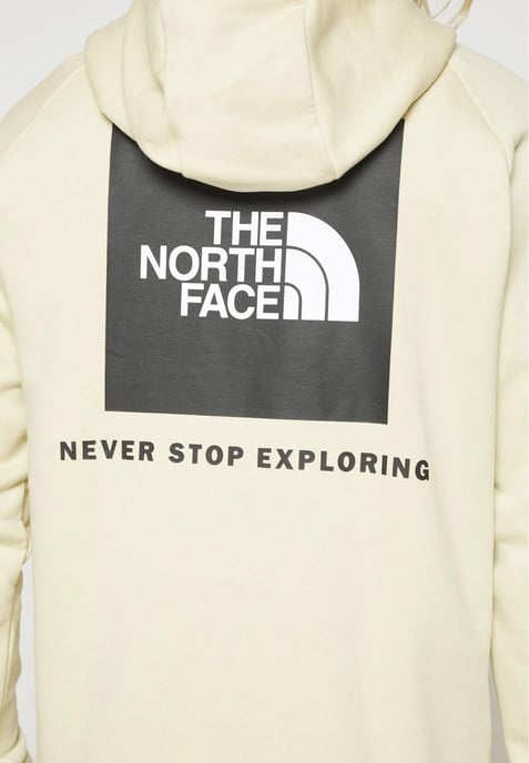 The North Face Mens Reglan Red Box Hoodie in gebleichten Kies - Image 3