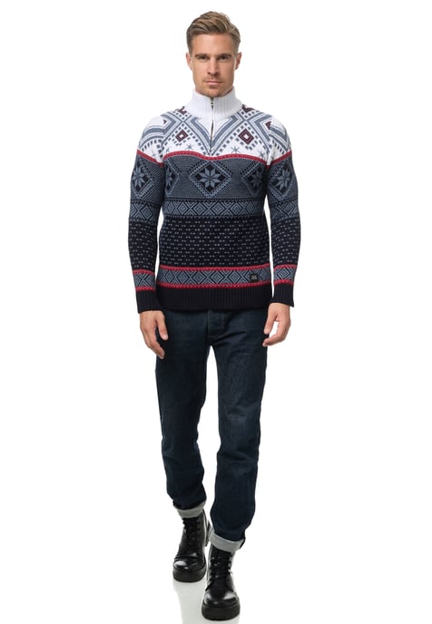 Rusty Neal Norweger Pullover Blau - Image 5