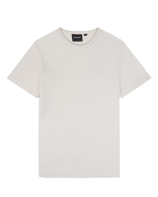 Lyle & Scott Herren-T-Shirt mit Stickerei in Beige - Image 4