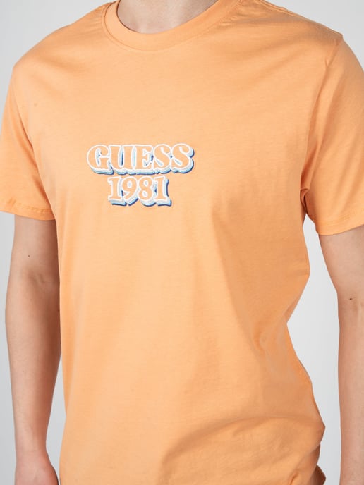Guess T-Shirt Embro Herren orange - Image 5