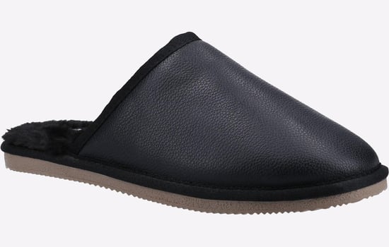 Hush Puppies Coady Wildleder-Hausschuhe Für Herren In Schwarz - Image 2