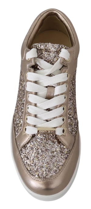 Jimmy Choo Women's Ballet Pink Leather Miami Sneakers