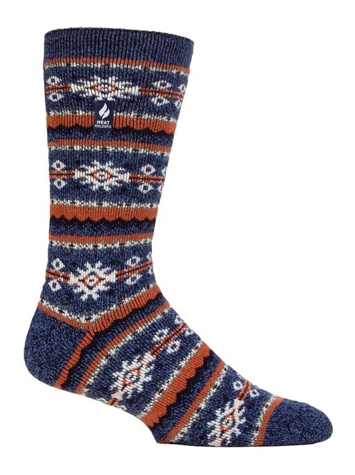 Herren Nordic Socken | Wärmehalter | Atmungsaktive Lite Extra Warme Winter Thermo Socken - Denim - Image 1