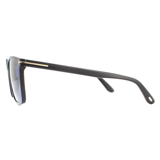 Tom Ford Sonnenbrille Fletcher FT0832 01V Glänzend Schwarz Blau - Image 3