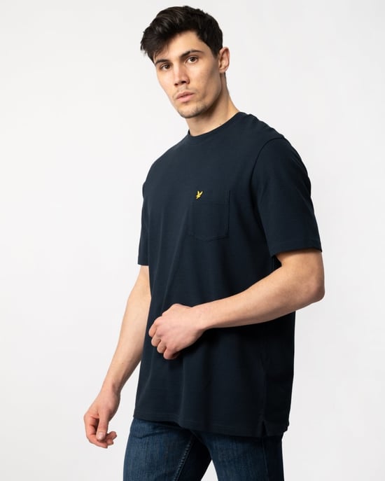 Lyle & Scott, schlichtes Piqué-T-Shirt mit Tasche für Herren - Image 1