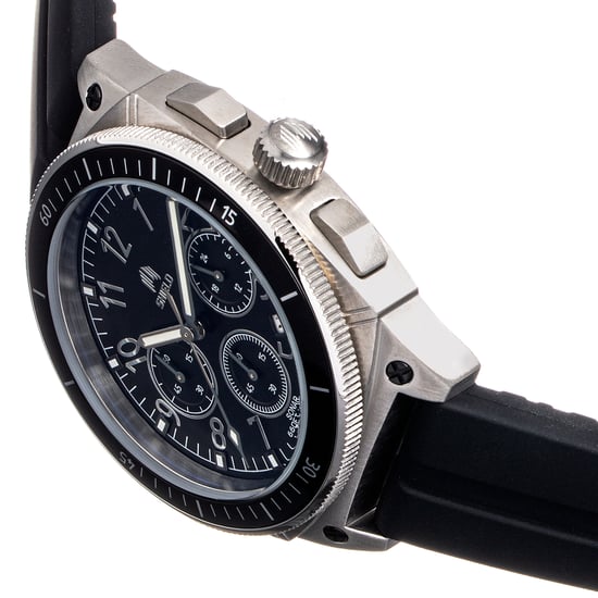 Shield Sonar Chronograph Strap Watch w/Date