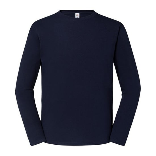 Fruit of the Loom Herren Iconic 195 Premium Ringspun Baumwolle Langarm T-Shirt (Deep Navy) - Image 1