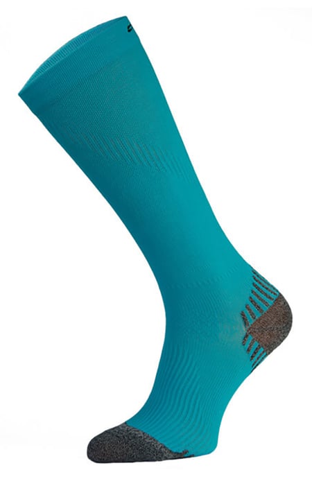 COMODO - 1 Paire Chaussettes Genou Sport Running Contention Homme Femme - Turquoise - Image 1