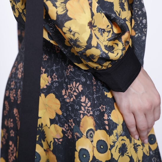 Midikleid in Wickeloptik mit Blumenmuster - Image 4