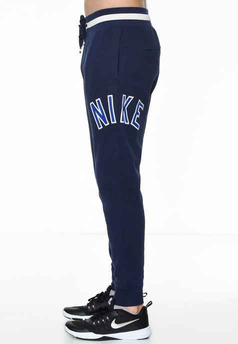 Nike Air Herren Zip durch Trainingsanzug Set voll in Marine - Image 5