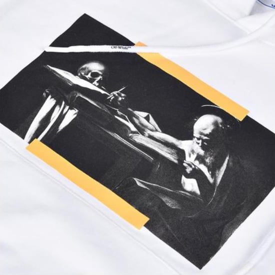 Off-White Karawane Malerei über weißem Hoodie - Image 2