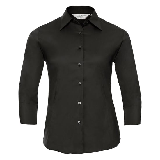 Russell Collection Easy Care Bluse, 3/4-Armlänge (Schwarz) - Image 1