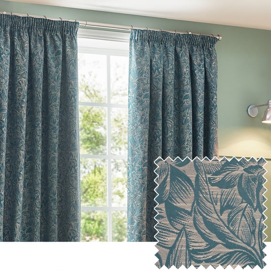 Wylder Grantley Jacquard Pencil Pleat Curtains