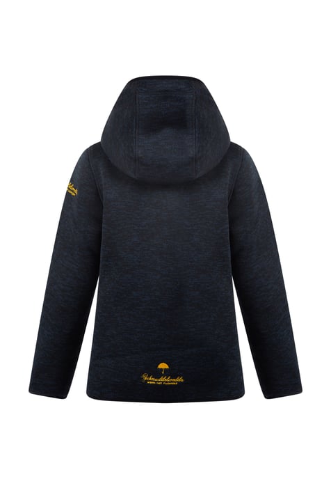 Schmuddelwedda Strickfleeceblouson für Mädchen Mädchen (Kids) Meeresmelange - Image 4