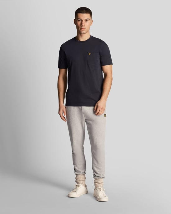 Lyle Scott Pocket On Chest Dark Navy T-Shirt - Image 3