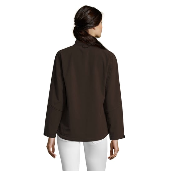 SOLS Womens/Ladies Roxy Soft Shell Jacket (atmungsaktiv, winddicht und wasserabweisend) (Dark Chocolate) - Image 2