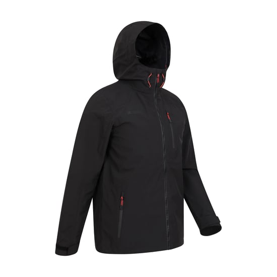 Mountain Warehouse Mens Bachill drei Schicht wasserdichte Jacke (schwarz) - Image 3
