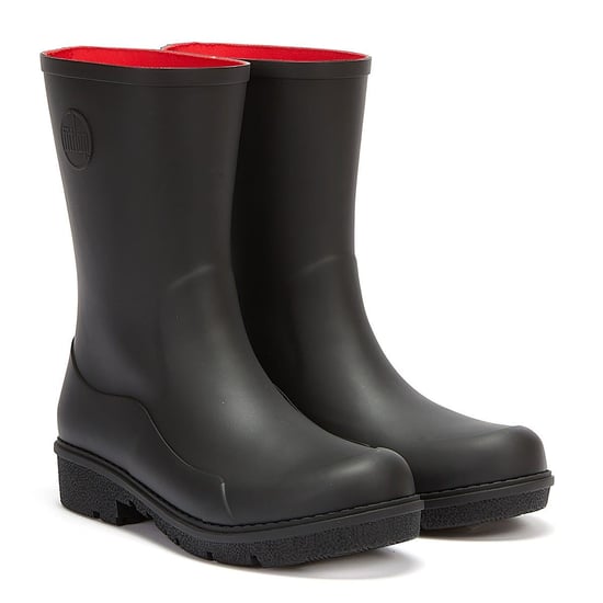 FitFlop Wonderwelly Short Damen Schwarz Stiefel - Image 1
