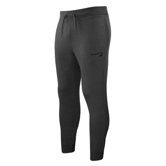 New Balance Stretch Graphic Logo Grey Mens Classic Core Track Pants MP03901 HC