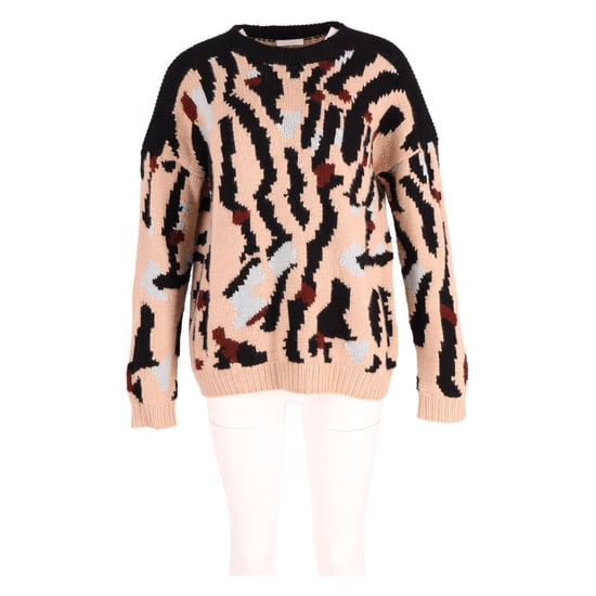 Chloe Gepunkteter Grobstrickpullover aus mehrfarbigem Kaschmir - Image 4