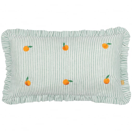 furn. Les Fruites Striped Ruffle Cushion Cover