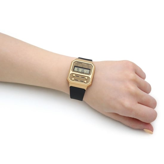 Casio Casio Collection Vintage Unisex's Black Watch A100WEFG-9AEF