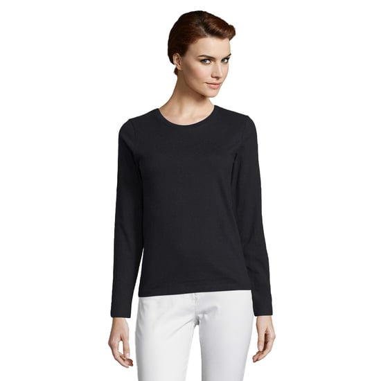 SOLS - "Imperial" T-Shirt für Damen Langärmlig (Schwarz) - Image 1