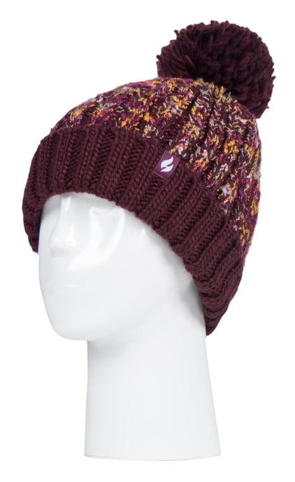 HEAT HOLDERS - Thermische Winterbommelmütze für Damen mit großem Pom Pom - Image 1